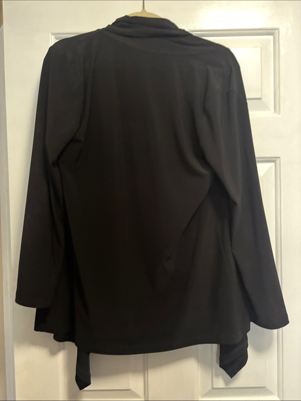 Black Open-Front Women's cardigan - Picture 2 of 2
